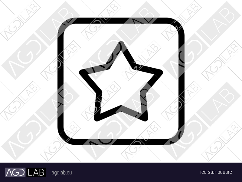 Star square icon
