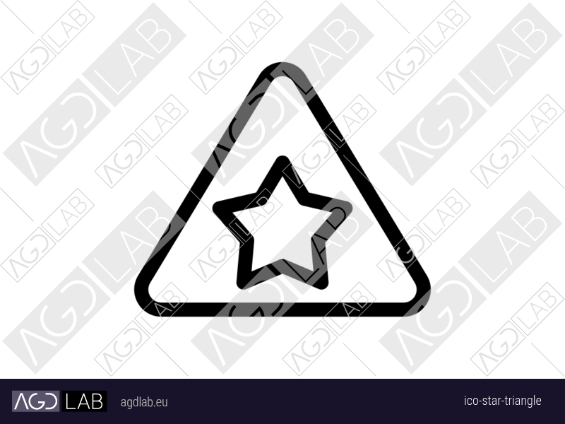 Star triangle icon