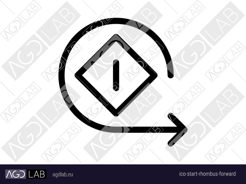 Start rhombus forward icon
