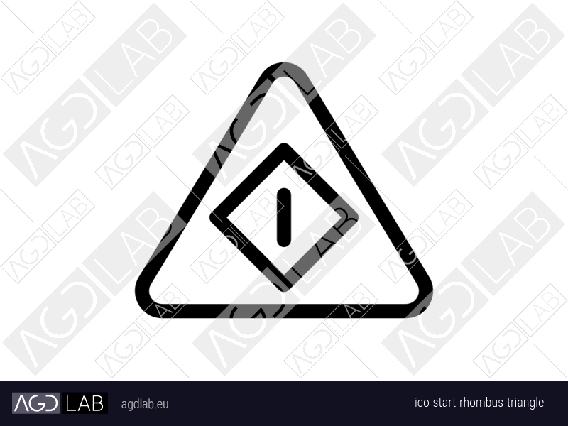 Start rhombus triangle icon