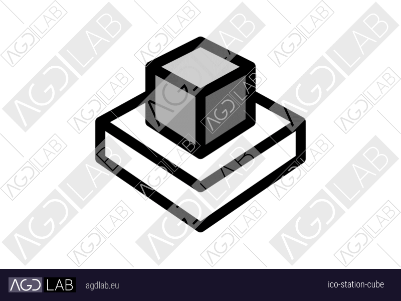 Station cube icon