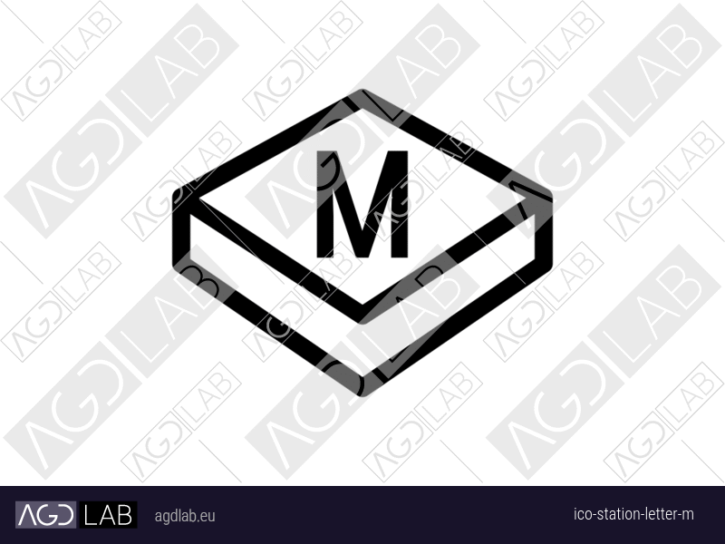 Station letter M icon