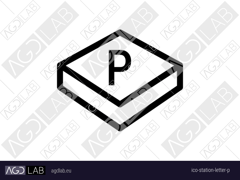 Station letter P icon