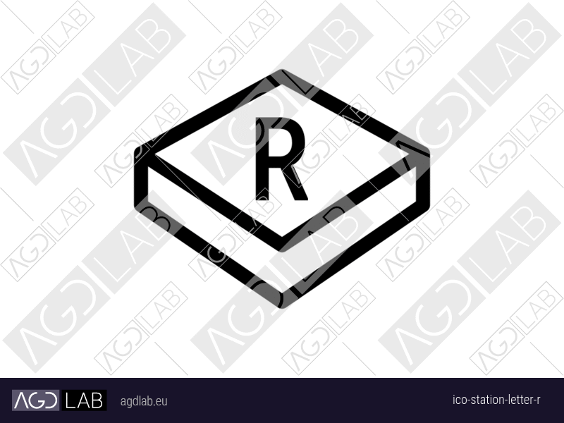 Station letter R icon