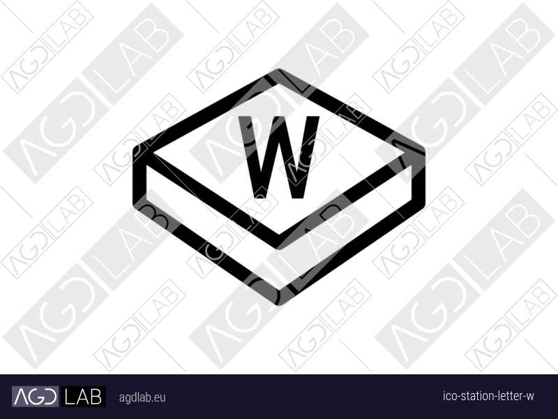 Station letter W icon