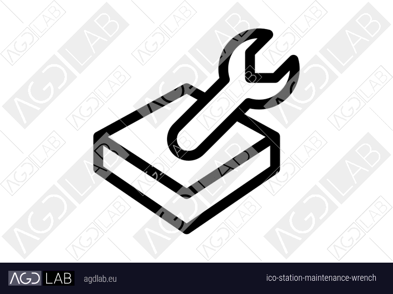 Station maintenance wrench icon