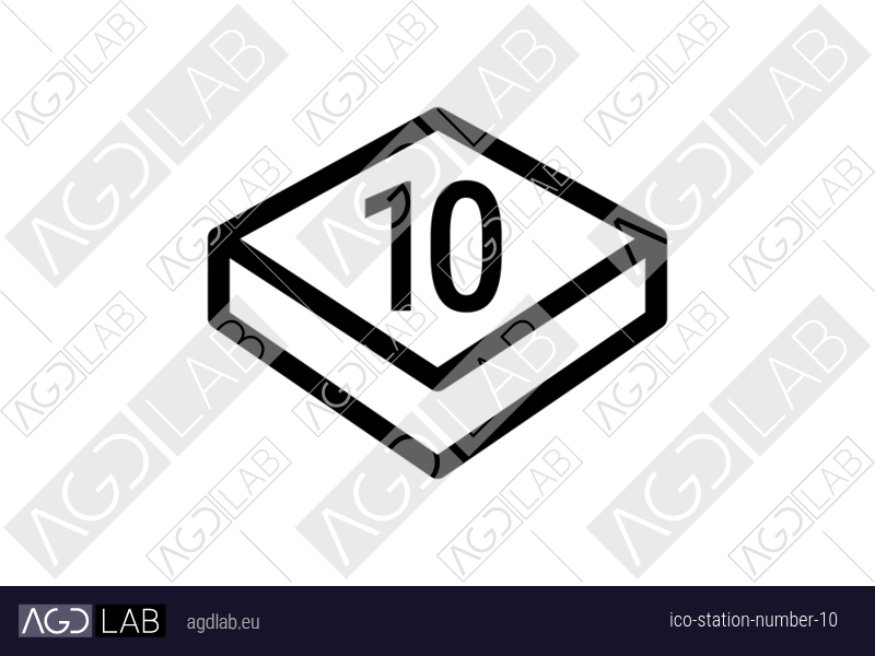Station number 10 icon
