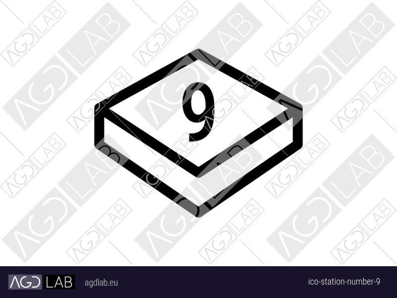 Station number 9 icon