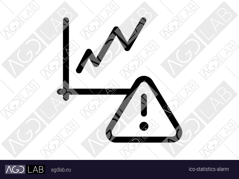 Statistics alarm icon