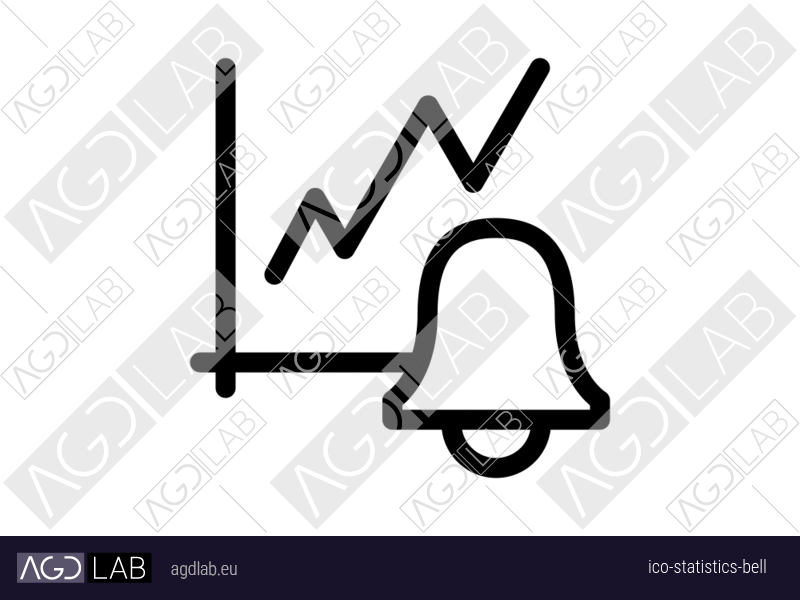 Statistics bell icon