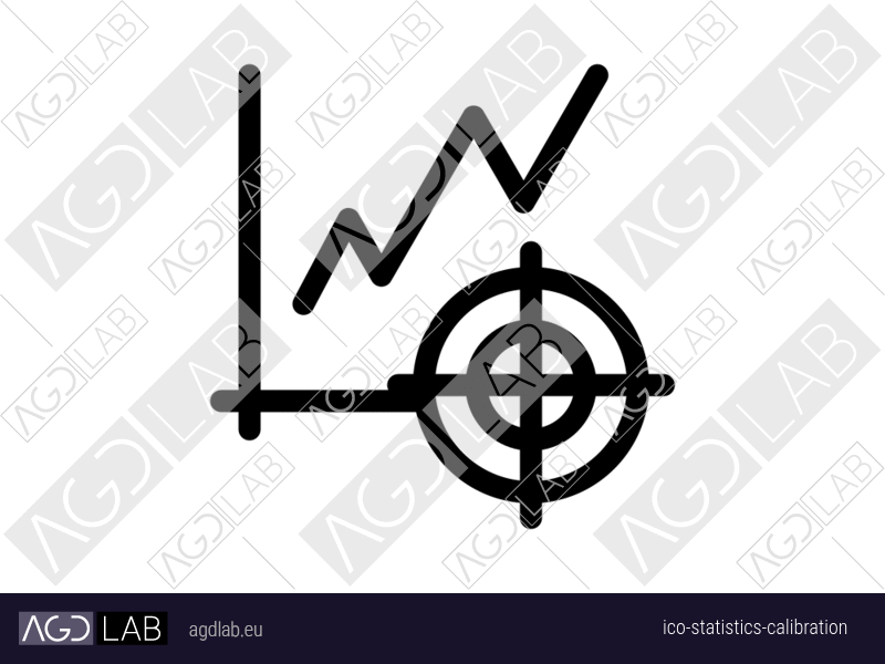 Statistics calibration icon