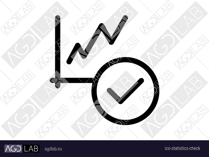 Statistics check icon