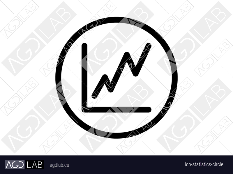 Statistics circle icon