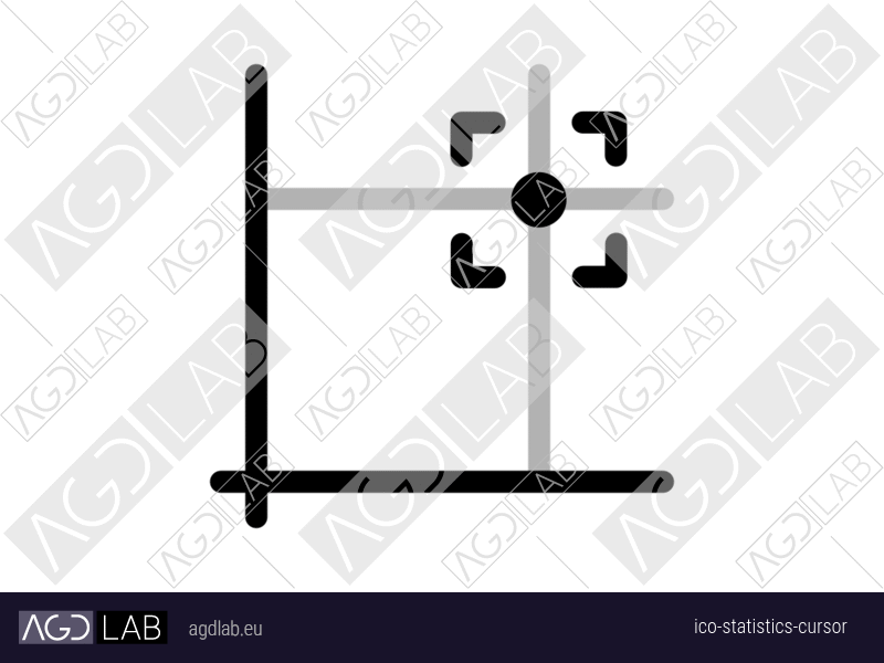 Statistics cursor icon