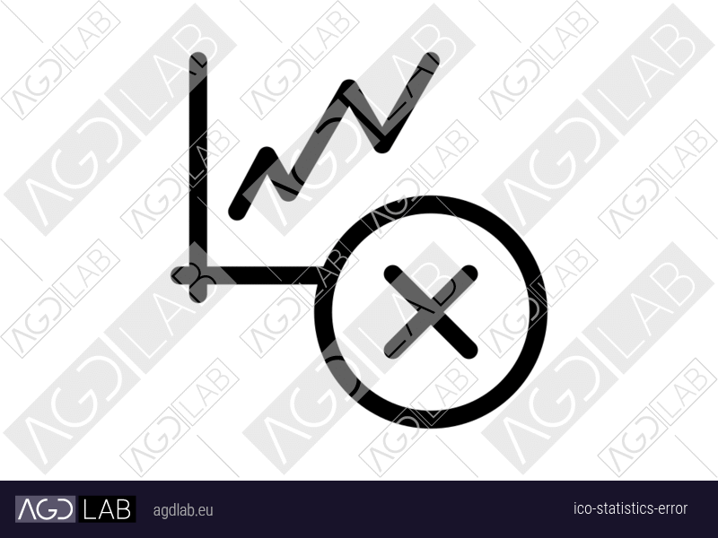 Statistics error icon