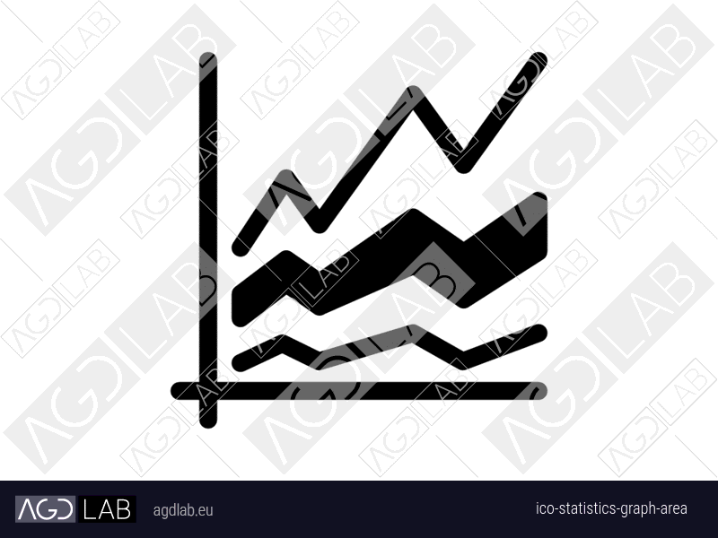 Statistics graph area icon