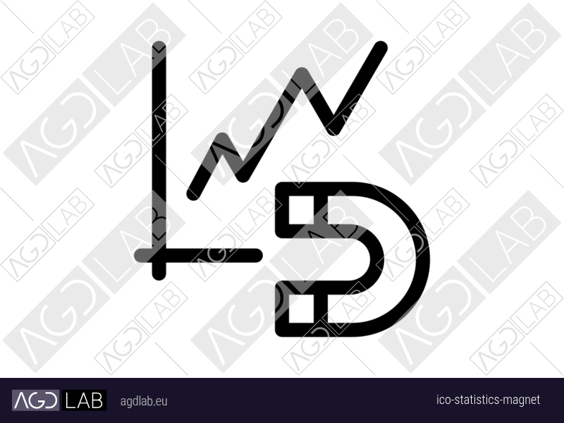 Statistics magnet icon