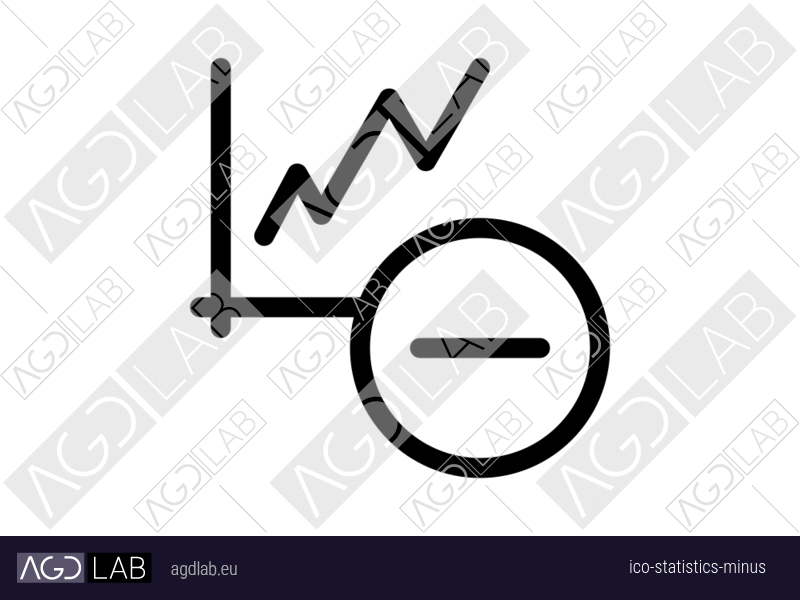 Statistics minus icon