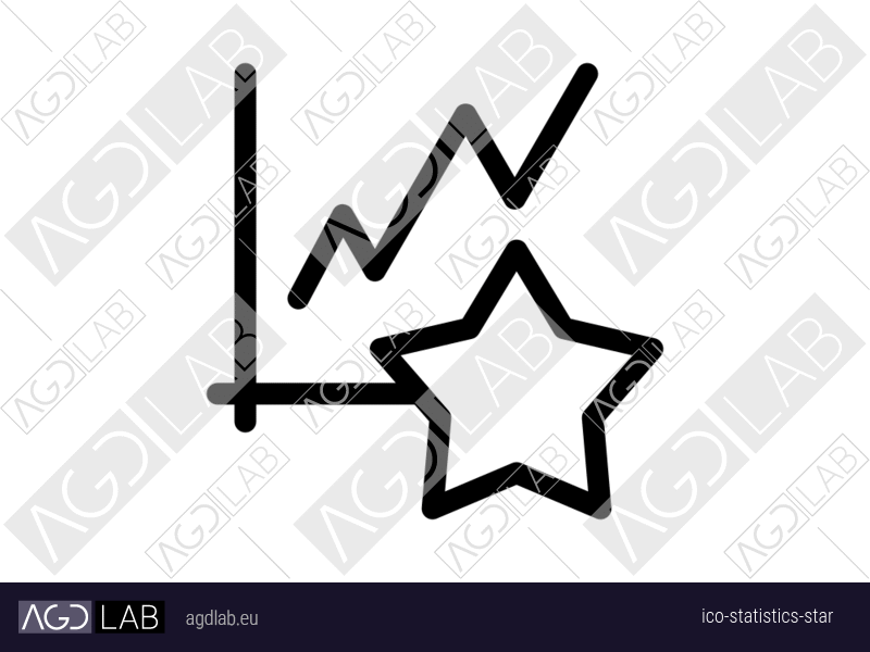 Statistics star icon