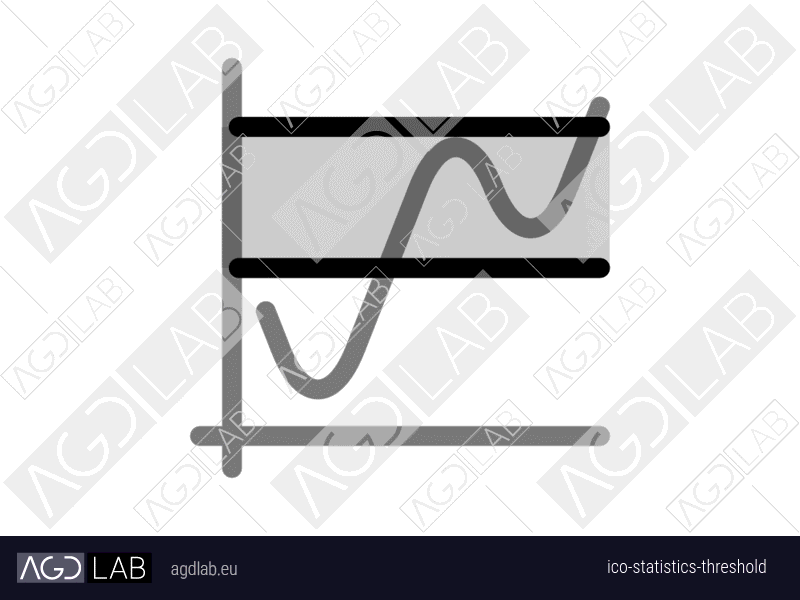 Statistics threshold icon
