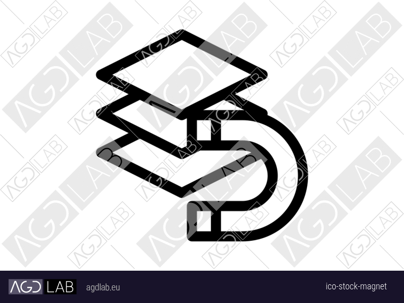 Stock magnet icon