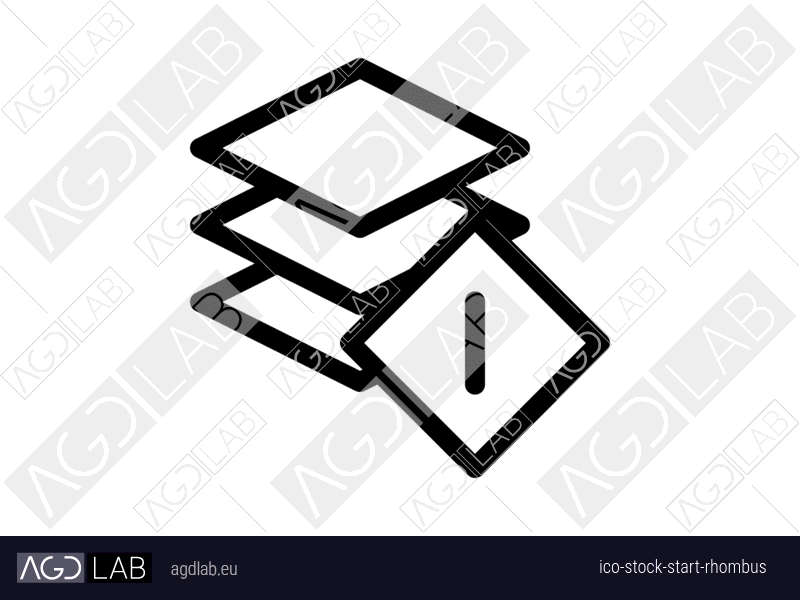 Stock start rhombus icon