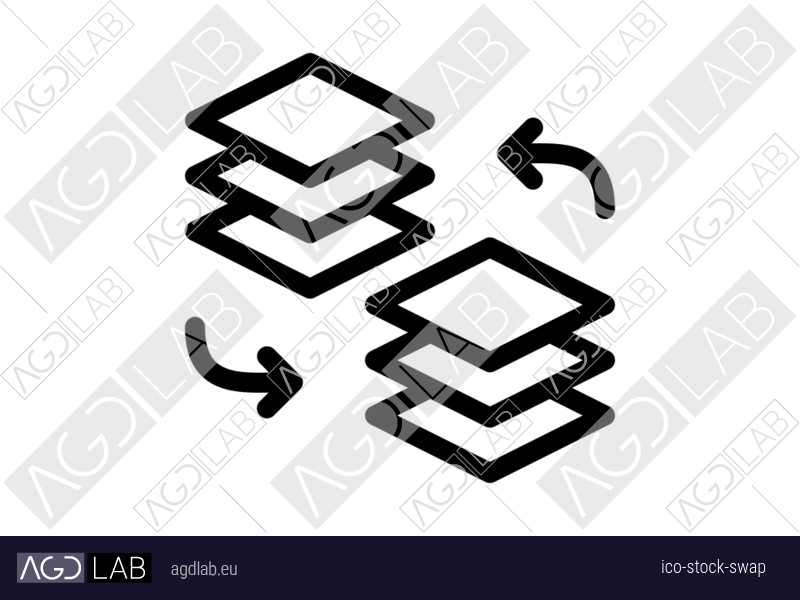 Stock swap icon