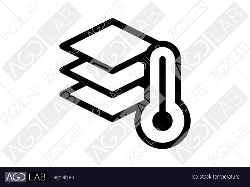 Stock temperature icon