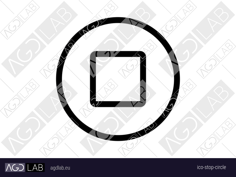 Stop circle icon