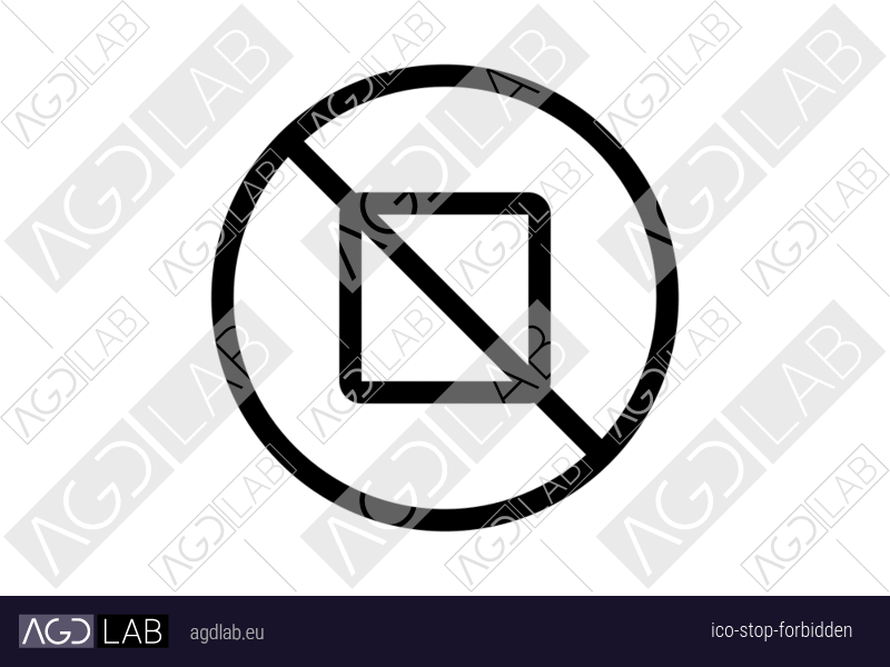Stop forbidden icon