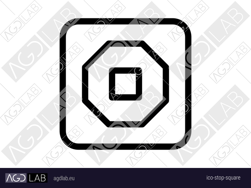 Stop square icon
