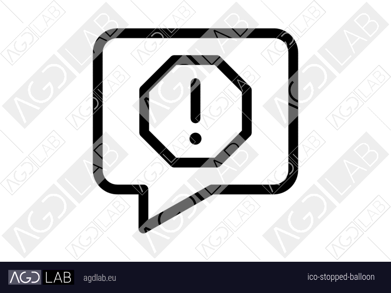 Stopped balloon icon