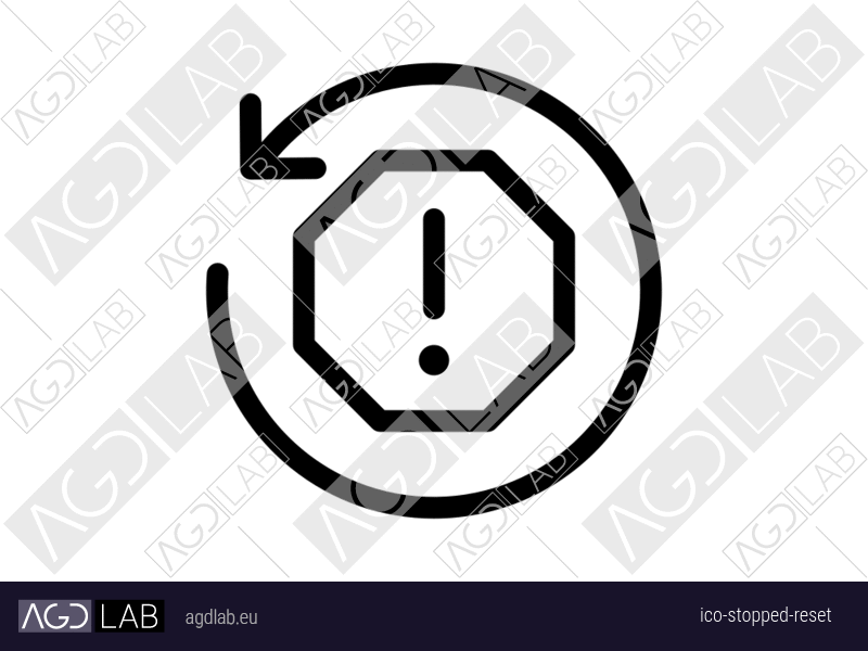 Stopped reset icon