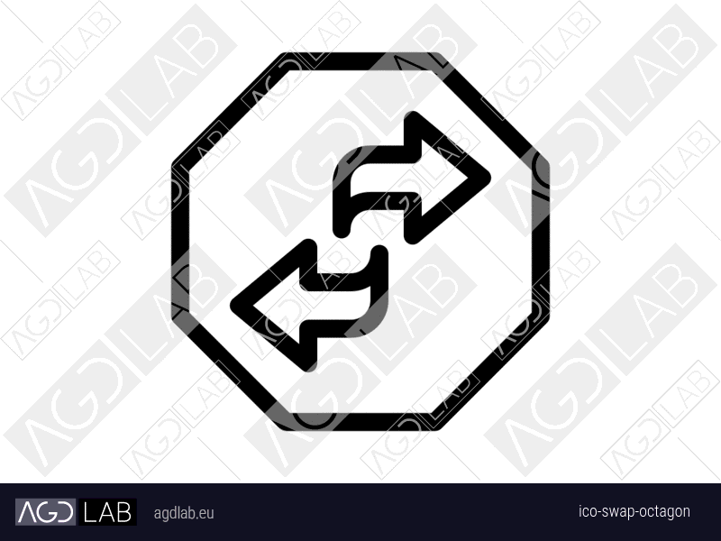 Swap octagon icon