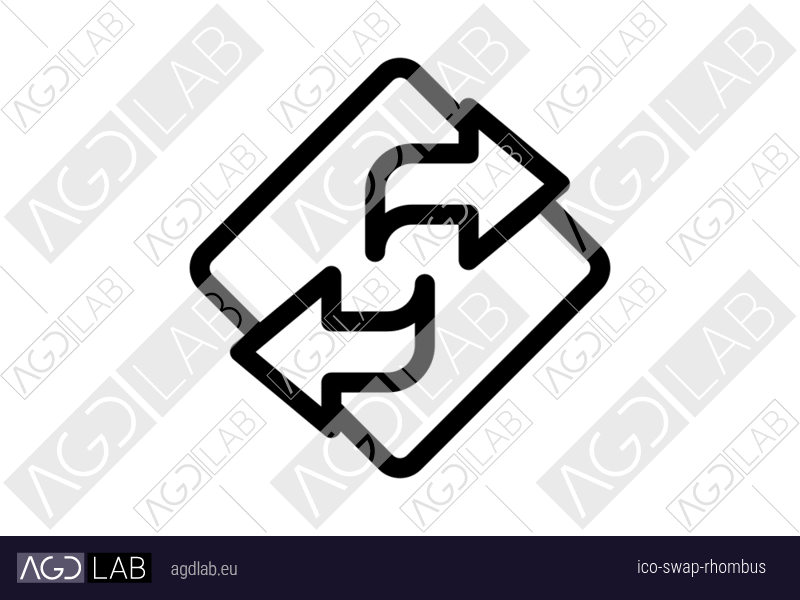 Swap rhombus icon