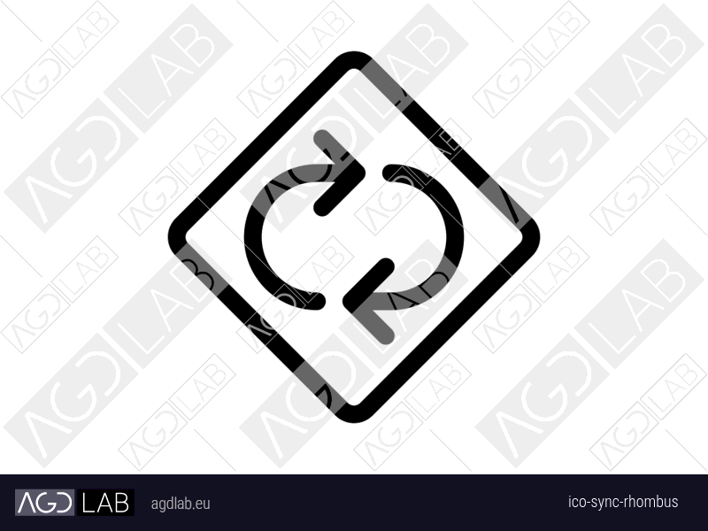 Sync rhombus icon