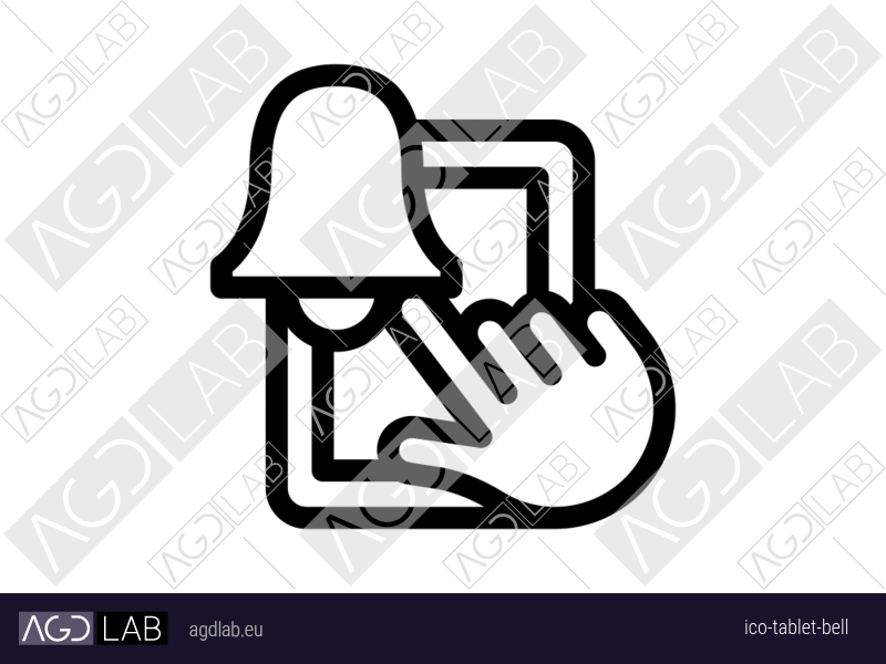 Tablet bell icon