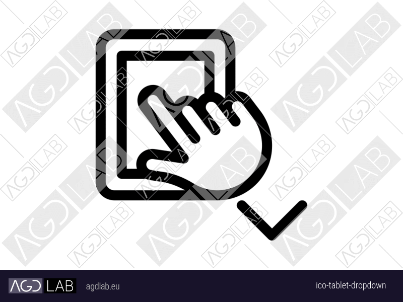 Tablet dropdown icon