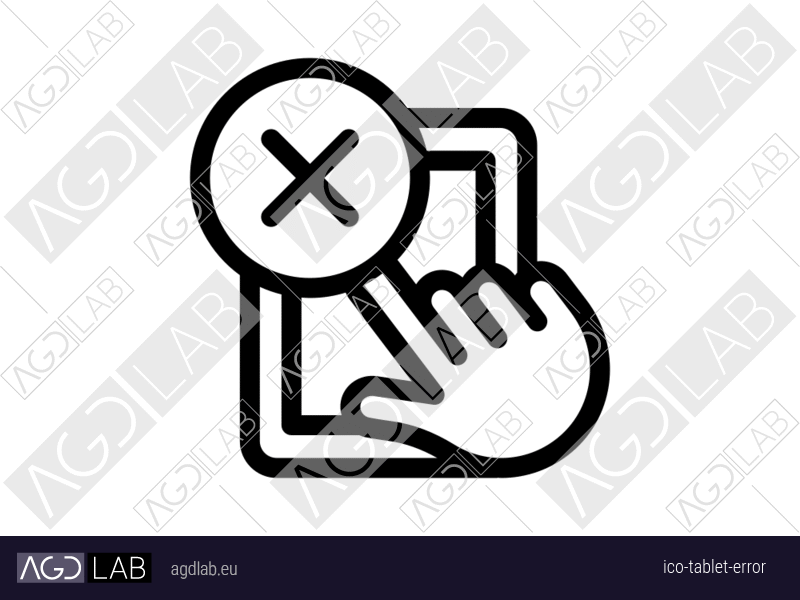 Tablet error icon