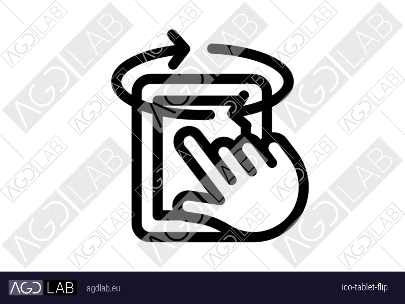 Tablet flip icon