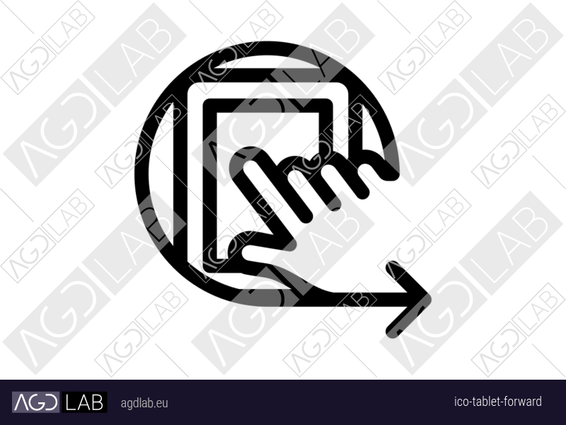 Tablet forward icon