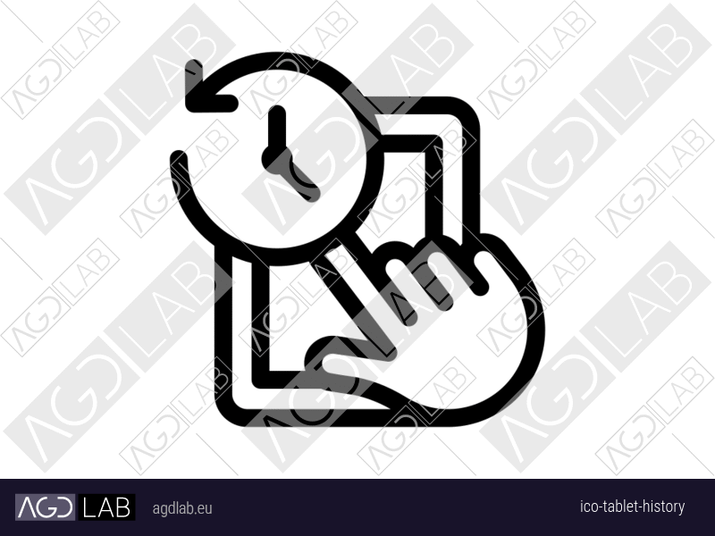 Tablet history icon