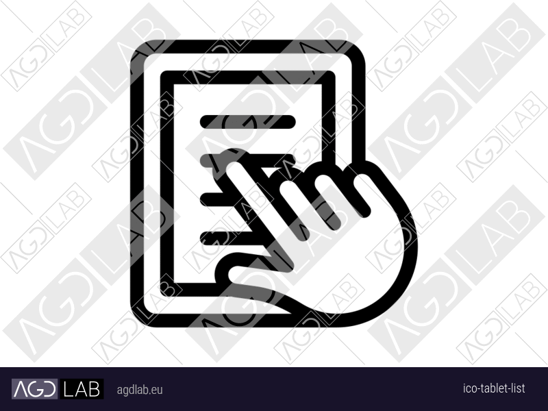 Tablet list icon