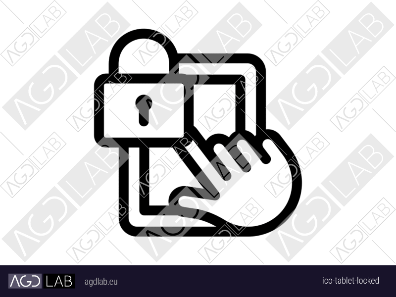 Tablet locked icon