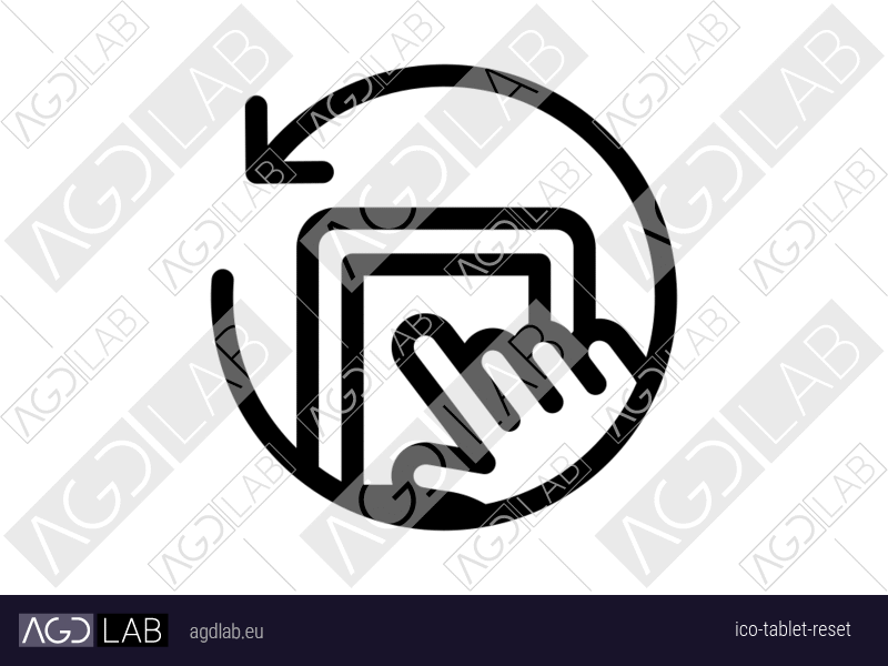 Tablet reset icon