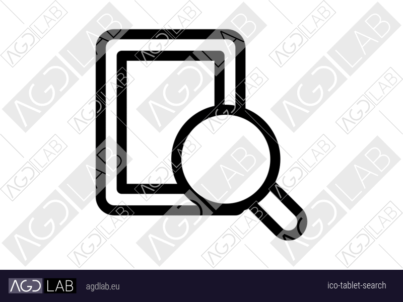 Tablet search icon