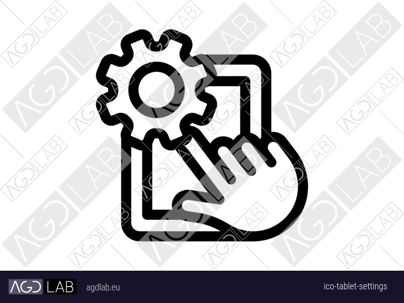 Tablet settings icon