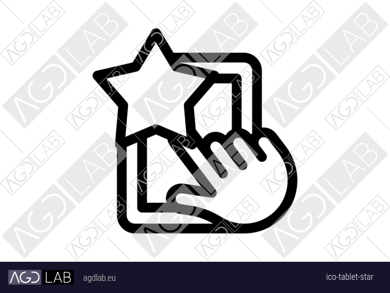Tablet star icon
