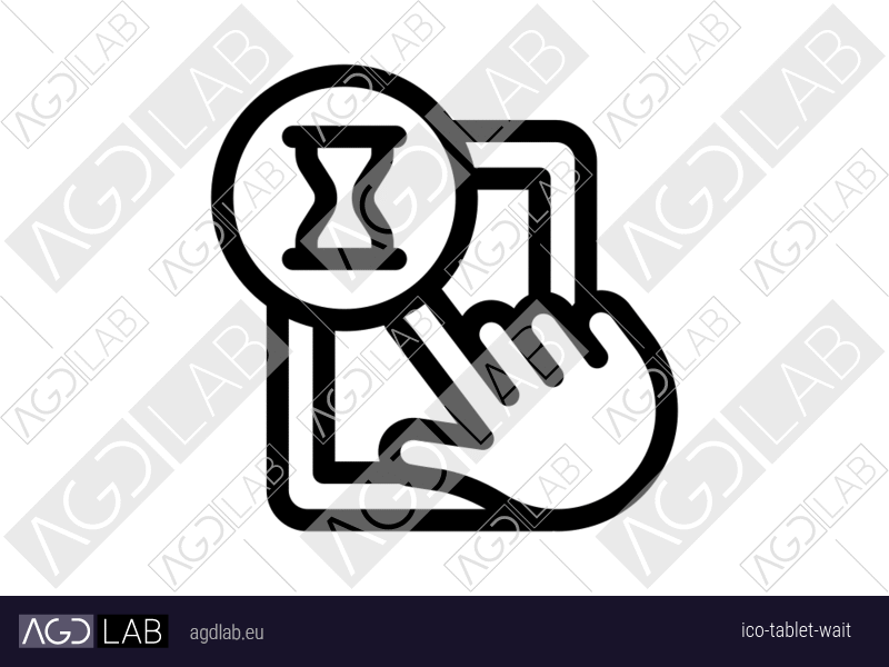 Tablet wait icon