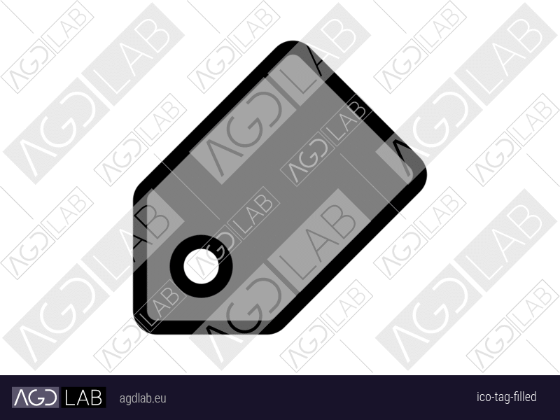 Tag filled icon